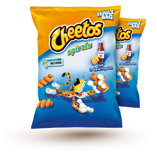 Cheetos cheese / ketchup spirals